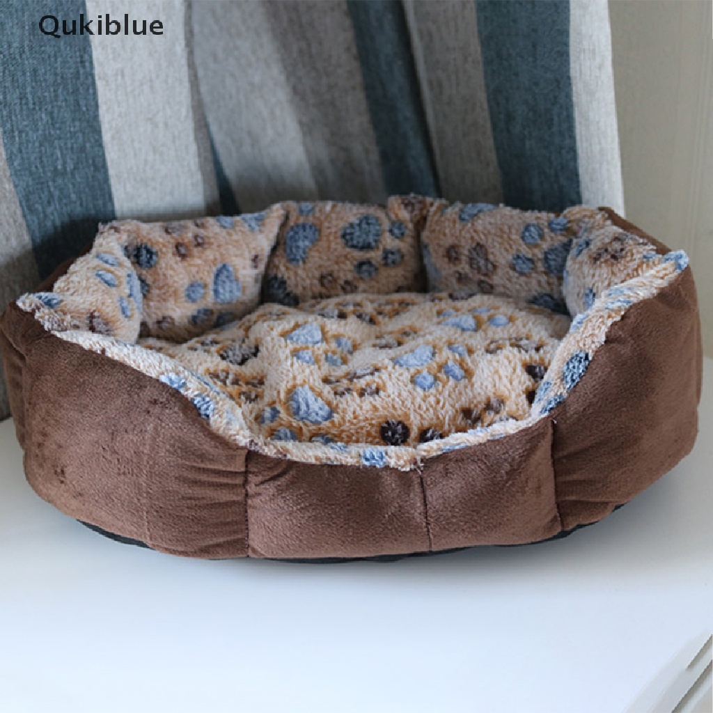 ABenxxou Canasta Redonda para Perro Gato , Azul Oscuro L Cojines Lavables para Perro Cat Basket para Mascotas Donut Cat Bed Warm Fluffy para Cachorro diámetro de 50 cm, Altura de 20 cm