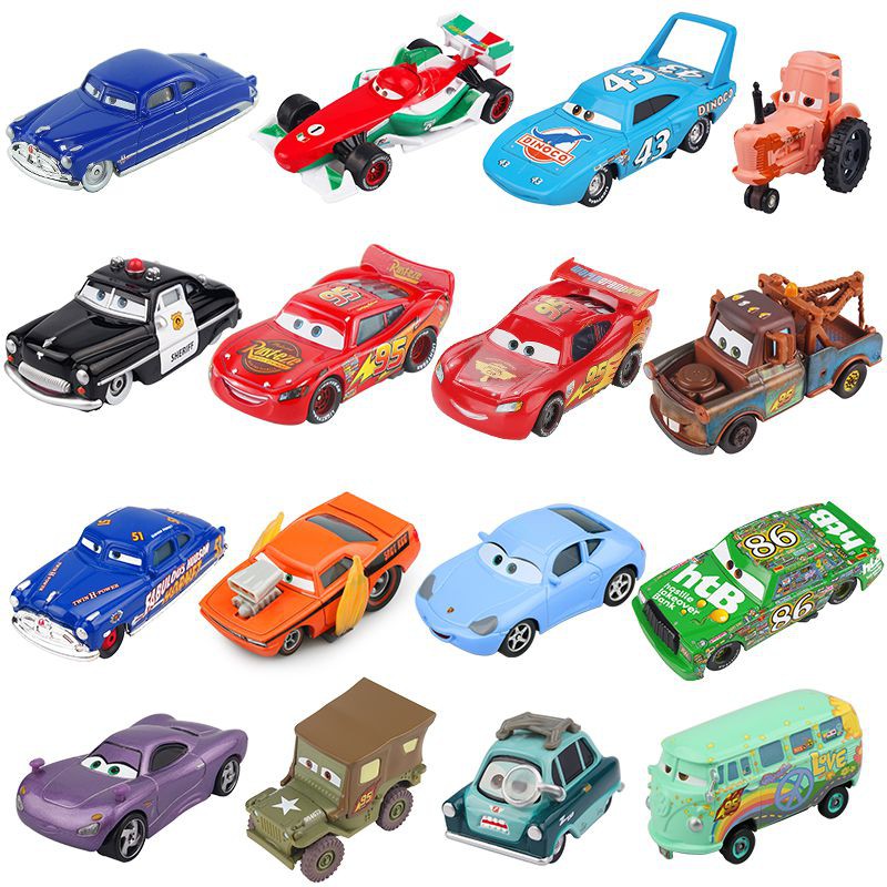 by Faxe Cars Pixar Cars 3 Lightning McQueen Mater Jackson Storm Ramirez 1:55 Diecast Metal Alloy Model Toy Car for Kids Cars2 Diecasts & Toy Vehicles 1 PCs