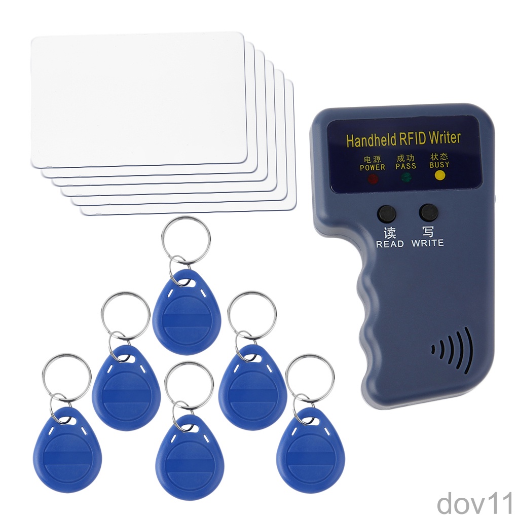 6 étiquettes inscriptibles 6 Cartes.Seuls Les Boutons '' Lire '' et '' Écrire '' sont faciles à Utiliser Wendry Duplicateur Copieur Lecteur de Carte d'identité RFID Portable 