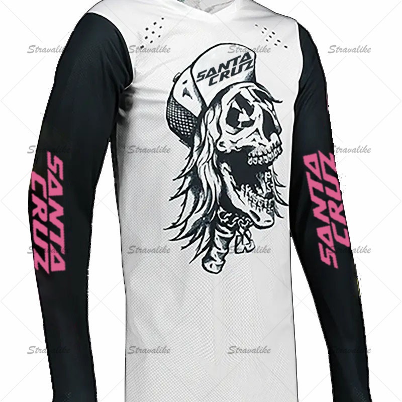 Santa Cruz Enduro Downhill Mountain Bike Jerseys MX Motocross Jersey DH Manga Ropa De Ciclismo FOX T-shirt | Shopee España
