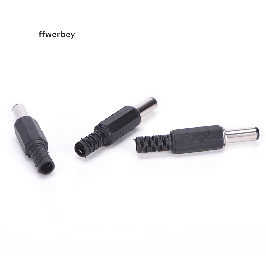 10pcs 5.5x2.1mm DC Male Jack Plug Adapter Connector DIY Components AL 