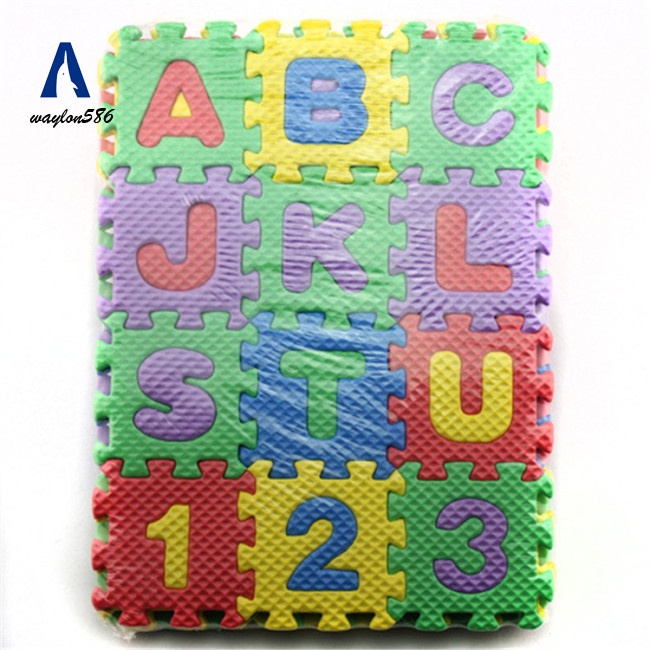 Alfombra bebe infantil y de juego redonda verde diseño puzzle espuma EVA niños