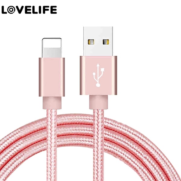 5 unidades color ROSÉGOLD USB Type C nylon-cable para cargar e intercambio de datos