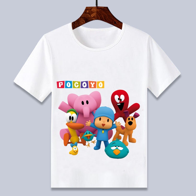 servidor medio Elección Nuevo estilo Pocoyo · Cartoon wihte · camiseta para niños y niñas verano  top regalo de cumpleaños | Shopee España