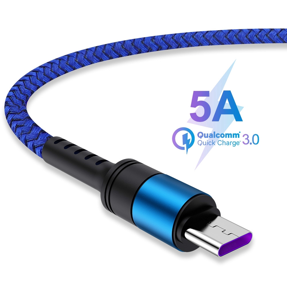 Cable De Carga Rapida Micro USB 2.0 58'' Para Androind Y Samsung 
