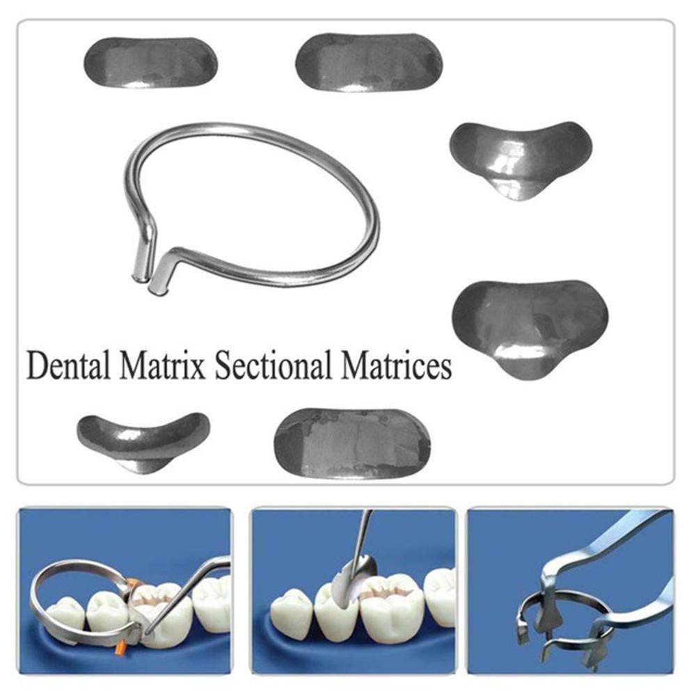100 Pzs Bandas Matrices Contorneadas Dental Seccionales 35 Con 2