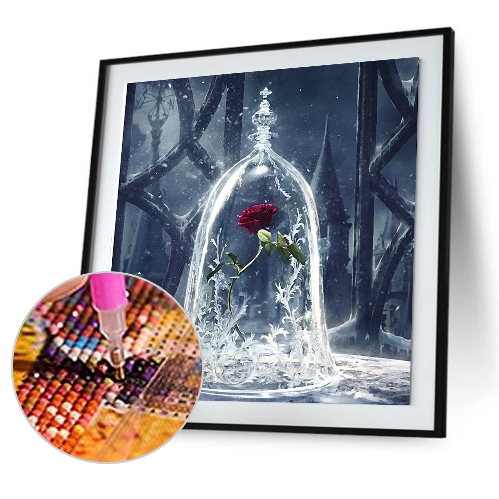 Mxzejg Exquisite Red Rose 5d Diamond Diy Painting Kit Home Decor Craft 30 X 30cm Shopee Espana