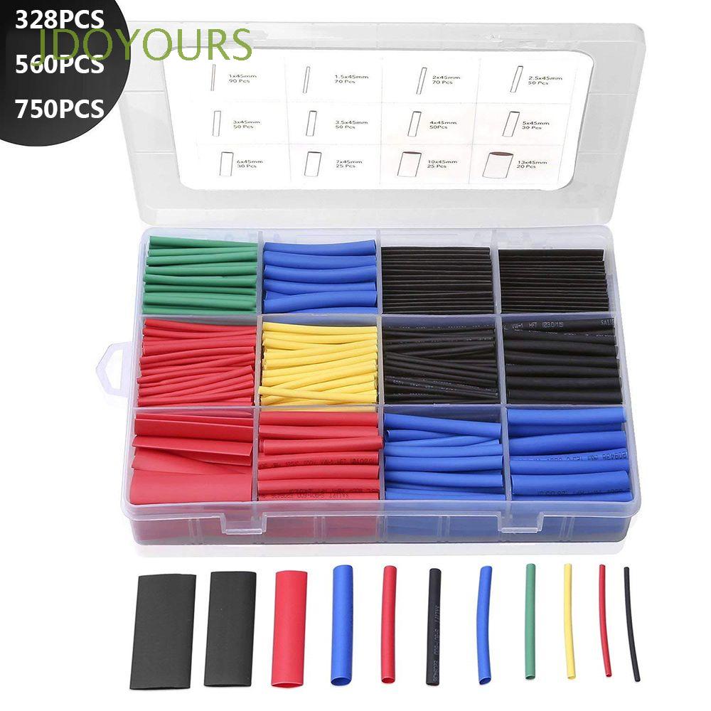 Assortment Cable Sleeve Kit Wire Cover Heat Shrink Tubing Shrinkable Tube 
