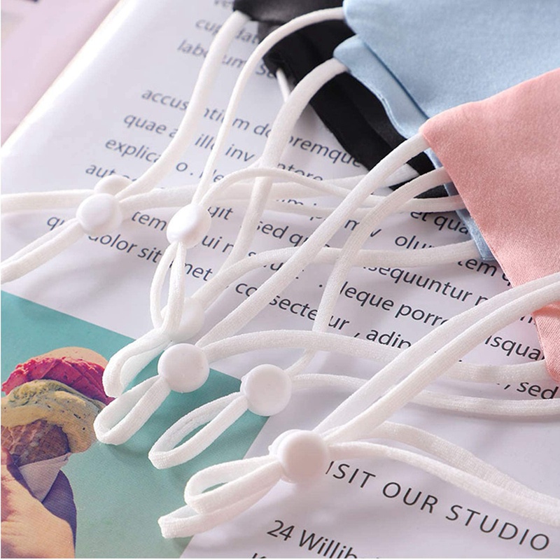 Cuerda Elastica Blanco 3mm Redondo Cintas elásticas para Costura Y Manualidades DIY Cordon Elástico de Cuerda Tela para Coser Ropa 50 M 