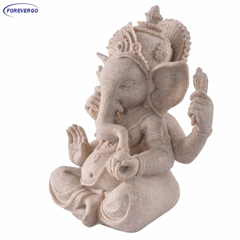 Arenisca Ganesha estatua elefante personaje Buda divinidad escultura size _ L 