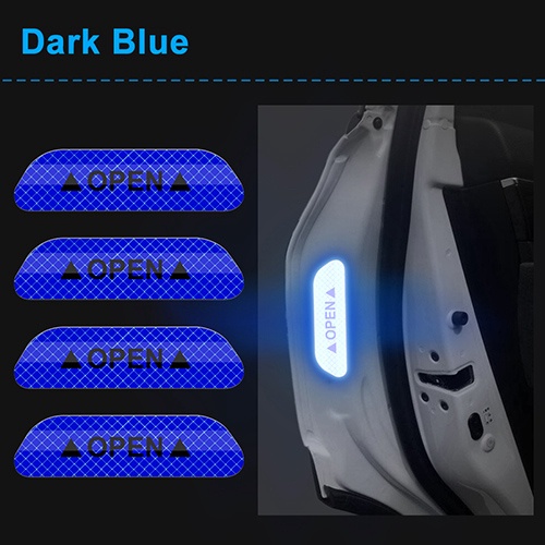 SKS Distribution® 5 cm marca de seguridad cinta reflectante estilo de coches pegatinas lámina adhesiva de cinta de señalización automóviles motocicleta reflectante   azul