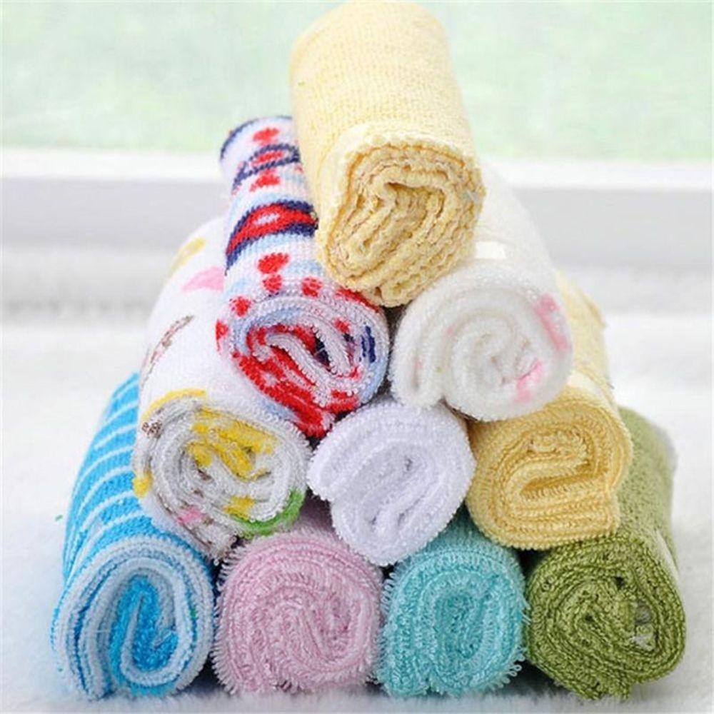 Soft Cotton Baby Infant Newborn Bath Towel Feeding Face Washcloth Wipe 