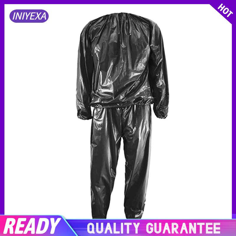 M-3XL Heavy Duty Sauna Sudor Suit Ejercer Gimnasio Fitness Pérdida de Peso Hombre Mujer PVC 