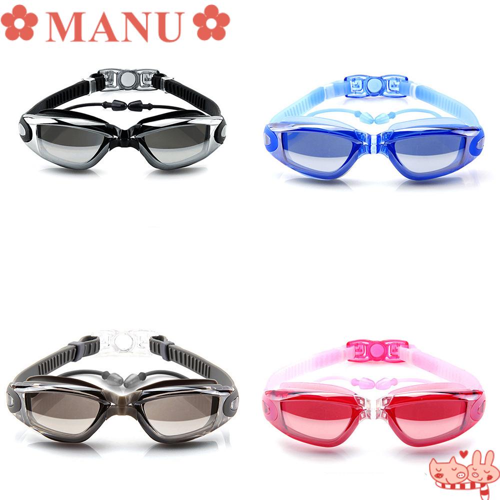 Nariz Clip Ear Plug Anti Niebla UV Natación Gafas de color ajustable Anteojos Gafas 