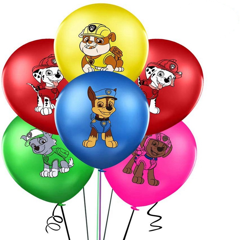 Hogar y cocina Costura y manualidades Materiales 8 Piezas Suministros para  Fiestas Infantiles Paw Dog Patrol Balloons Globos de Patrulla Canina Globos  De Dibujos Animados Número 2 Azul Juego de Decoración de