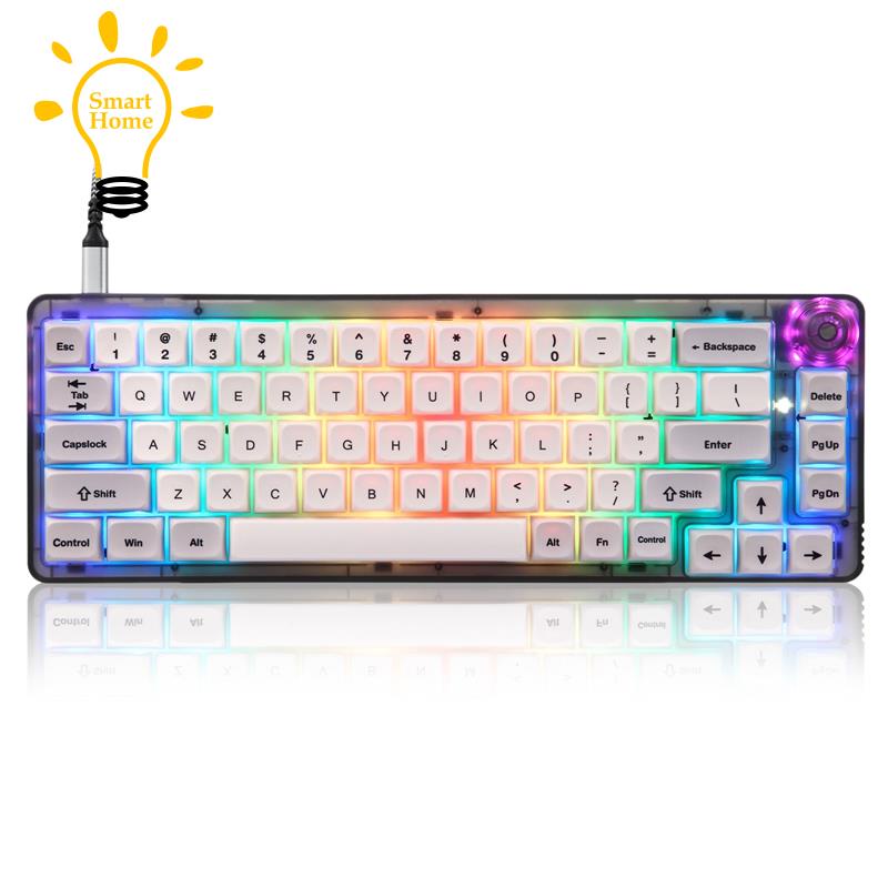 Motospeed Ck69 Teclado Mecánico 67 Teclas Rgb Retroiluminado Llave Completa Hot Swappable Type C 2789